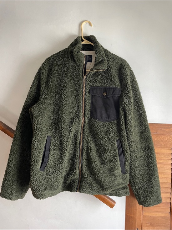 Pendleton Other - Men's Olive Green Sherpa Zip-Up Jacket